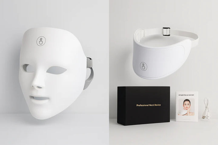 LED therapy facial mask for skin rejuvenation.