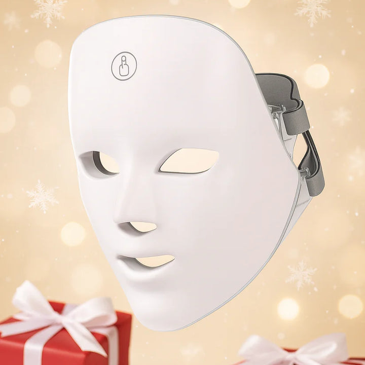 LED therapy facial mask for skin rejuvenation.