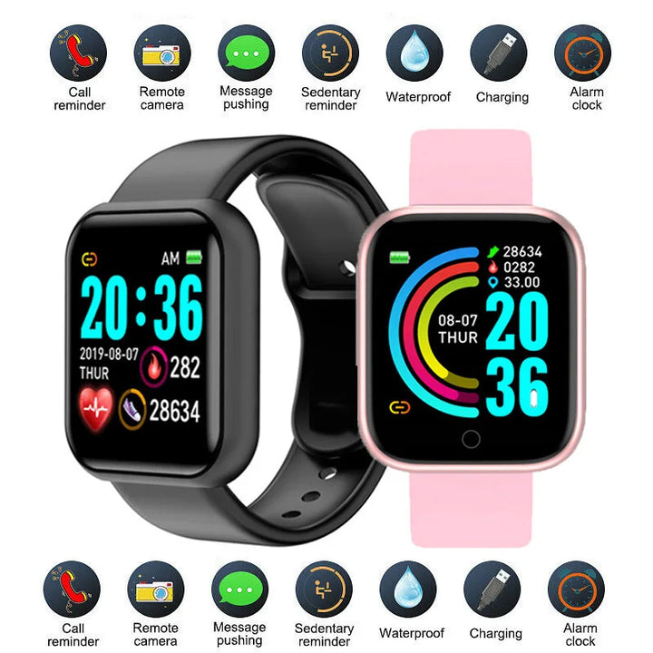 Smartwatch Y68 D20 – Fitness Tracker for Men & Women